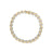 Yellow and white gold bracelet with diamond accents on a white background