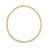 Yellow gold collar necklace on a white background