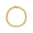 Yellow gold bracelet on a white background