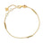 DESIGNER GOLD BAR STATION BRACELET