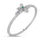 Flower Cuff Bangle | Pavé Diamond, Emerald