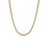 Roberto Coin Cobra Narrow Collar Necklace in 18K Yellow Gold – Pavé Diamond (front view)