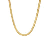 Roberto Coin Cobra Narrow Collar Necklace in 18K Yellow Gold – Pavé Diamond (back view)