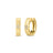 LOVE IN VERONA RIDGED AND SATIN FINISH DIAMOND HOOP EARRINGS