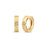 LOVE IN VERONA RIDGED DIAMOND HOOP EARRINGS
