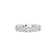 Roberto Coin Love in Verona Flower Ring in 18K White Gold, Narrow width – Pavé Diamond, Polished (front view)