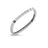 The Roberto Coin Pois Moi Diamond Accent Square Bangle in 18K gold features evenly spaced round diamond accents and a prominent larger diamond in a polished section, offering a smooth, modern finish.