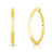DESIGNER GOLD KNIFE EDGE EARRINGS