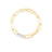 DESIGNER GOLD AND DIAMOND RECTANGULAR PAPERCLIP LINK BRACELET