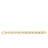DESIGNER GOLD CHUNKY PAPERCLIP CHAIN LONG BRACELET