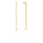 NAVARRA DIAMOND LONG CHAIN LINK DROP EARRINGS
