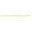 DESIGNER GOLD MEDIUM GAUGE SQAURED EDGE PAPERCLIP BRACELET