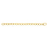 DESIGNER GOLD SMALL OVAL LINK CHAIN BRACELET