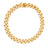 DESIGNER GOLD WIDE CURB LINK CHAIN BRACELET