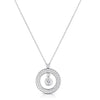 CLASSIC DIAMOND PAVE MINI O NECKLACE