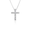 CLASSIC DIAMOND ETERNITY CROSS NECKLACE