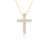 CLASSIC DIAMOND LARGE ETERNITY CROSS NECKLACE