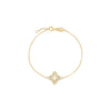 VENTIAN PRINCESS PAVE DIAMOND SMALL FLOWER BRACELET