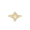 VENETIAN PRINCESS PAVE DIAMOND SMALL FLOWER RING