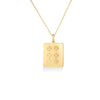 TINY TREASURES SIX CIRCLE MAHJONG TILE NECKLACE
