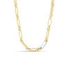 DESIGNER GOLD MIXED & DIAMOND LINK CHAIN