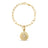 ARABESQUE DIAMOND FLOWER MEDALLION BRACELET