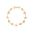 ARABESQUE ALTERNATING DIAMOND AND FLOWER BRACELET
