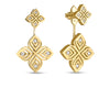 ARABESQUE CONVERTIBLE DIAMOND FLOWER DROP EARRINGS