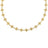 ARABESQUE ALTERNATING DIAMOND AND FLOWER NECKLACE