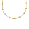 ARABESQUE ALTERNATING DIAMOND AND FLOWER LONG NECKLACE