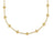 ARABESQUE ALTERNATING DIAMOND AND FLOWER LONG NECKLACE