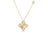 ARABESQUE PAVE DIAMOND FLOWER NECKLACE