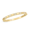 ART DECO MOSAIC ALTERNATING DIAMOND BANGLE
