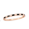 ART DECO MOSAIC ALTERNATING BLACK JADE AND DIAMOND BANGLE
