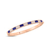 ART DECO MOSAIC ALTERNATING BLUE LAPIS AND DIAMOND BANGLE