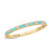 ART DECO MOSAIC ALTERNATING DIAMOND AND TURQUOISE BANGLE