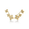 PRINCESS STAR TRIPLE DIAMOND STAR CLIMBER EARRINGS