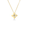 LOVE IN VERONA SMALL DIAMOND FLOWER NECKLACE