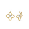 CIALOMA SMALL DIAMOND FLOWER EARRINGS