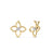 CIALOMA SMALL DIAMOND FLOWER EARRINGS