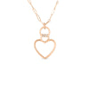CIALOMA OPEN HEART DIAMOND NECKLACE