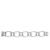 The CIALOMA DIAMOND KNOT BRACELET by Roberto Coin features large silver oval links and a rectangular clasp accented with pavé-set diamonds, shown against a white background.