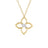 CIALOMA LARGE DIAMOND FLOWER ALMOND LINK LONG NECKLACE