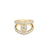CIALOMA DIAMOND SINGLE KNOT PAVE RING