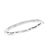 The CIALOMA DIAMOND CLOUD BANGLE by Roberto Coin is a sleek silver bracelet adorned with small sparkling diamonds and a subtle pink gemstone accent, embodying the brand's signature style.