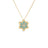 VERNAZZA DIAMOND AND AMAZONITE FLOWER NECKLACE