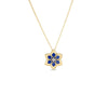 VERNAZZA DIAMOND AND LAPIS FLOWER LONG NECKLACE