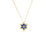 VERNAZZA DIAMOND AND LAPIS FLOWER LONG NECKLACE