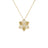 VERNAZZA ALTERNATING PAVE DIAMOND AND SATIN FINISH FLOWER NECKLACE