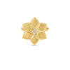 VERNAZZA DIAMOND AND SATIN FINISH FLOWER RING